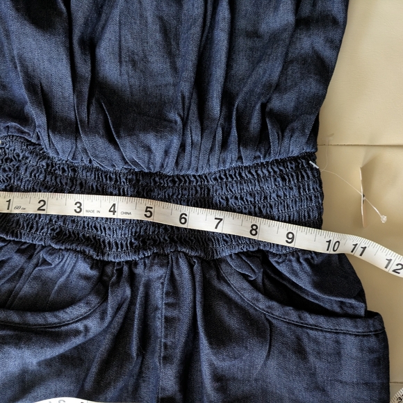 NWOT(Partial Tag) Denim Romper - Picture 8 of 10